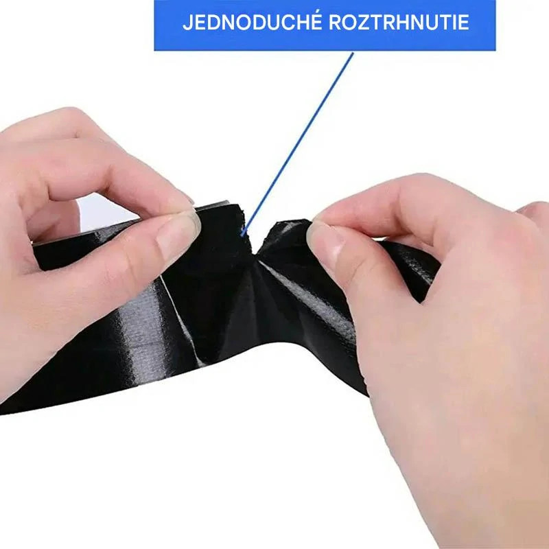 Opravná lepiaca páska vystužená čierna