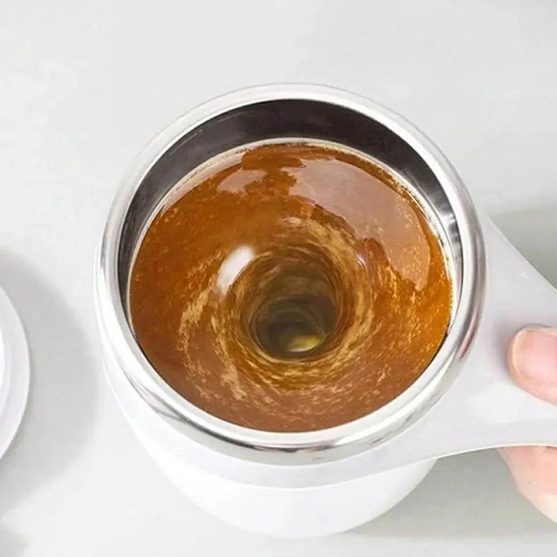 Samomiešajúci hrnček termo 380ml biely