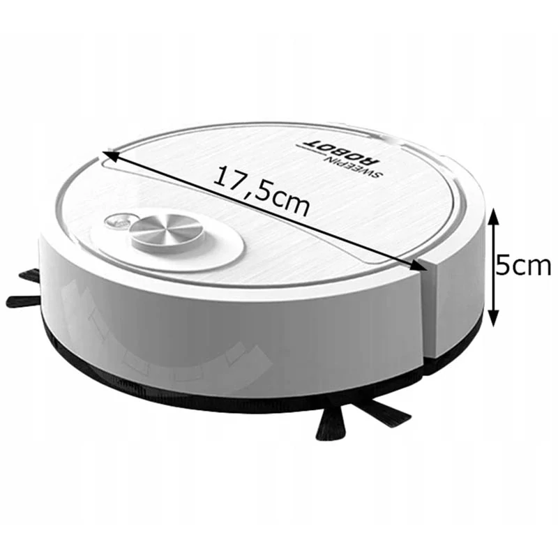 Robotický vysávač USB 8808 biely