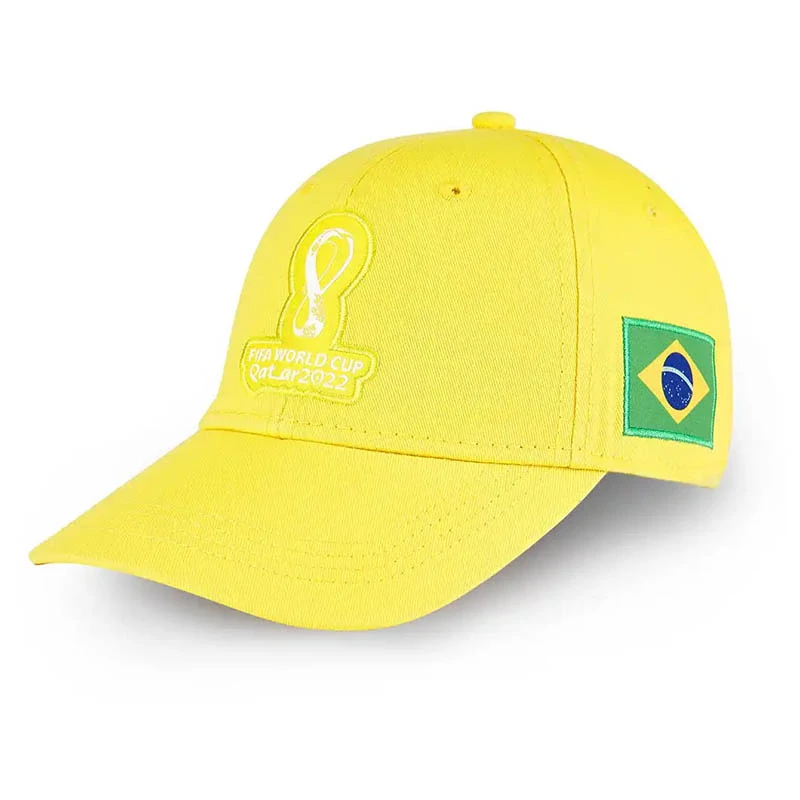 Brazil - Fanúšikovská šiltovka UEFA: Športový dizajn s vlajkou krajiny
