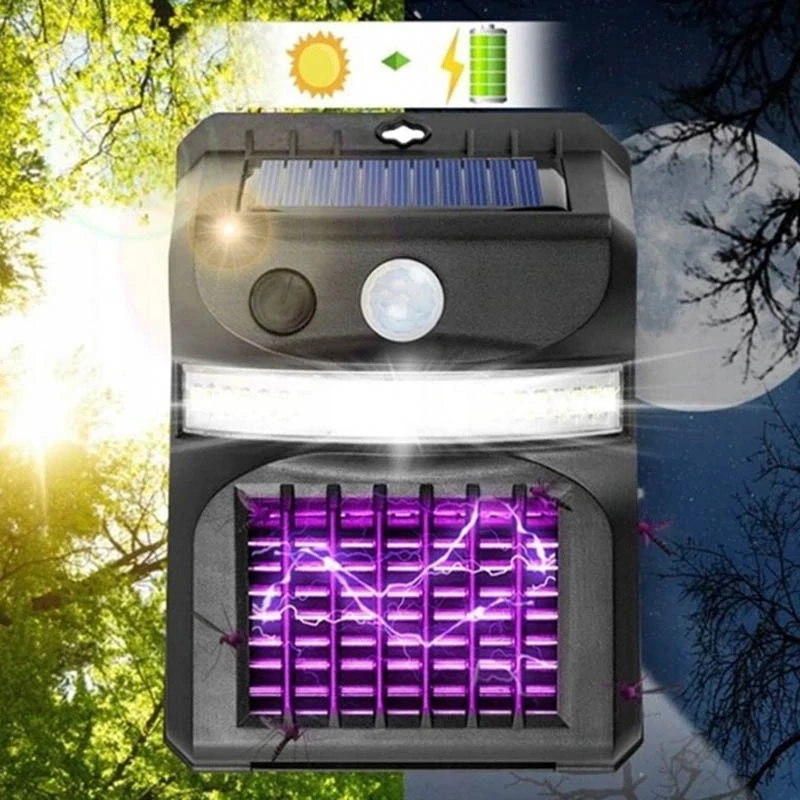 Solárna lampa s lapačom hmyzu