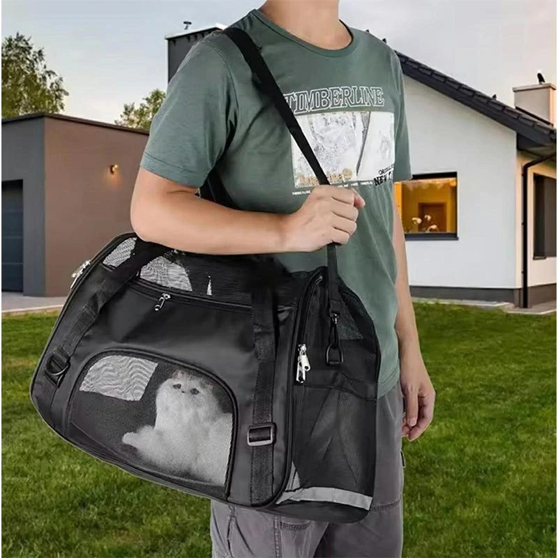 Transportná taška pre zviera čierna: 53 x 38 cm