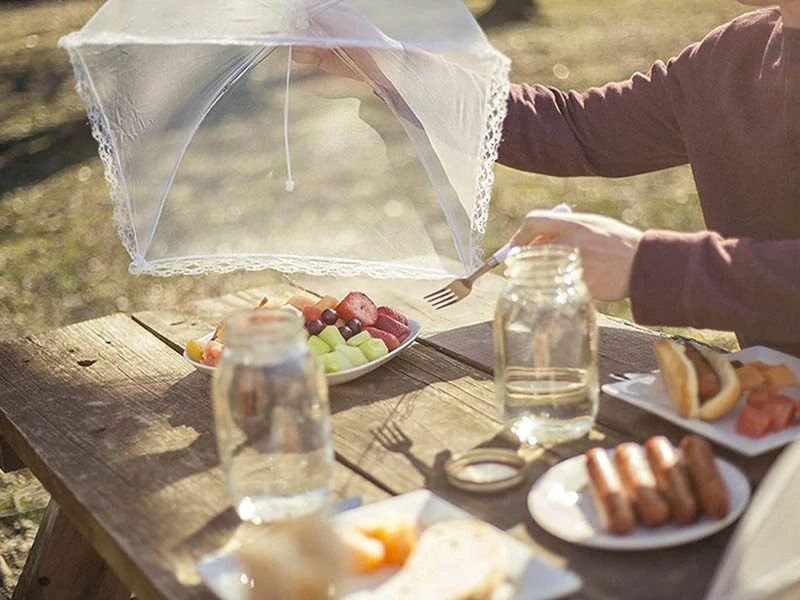 Ochranná sieťka na jedlo proti hmyzu 40cm biela