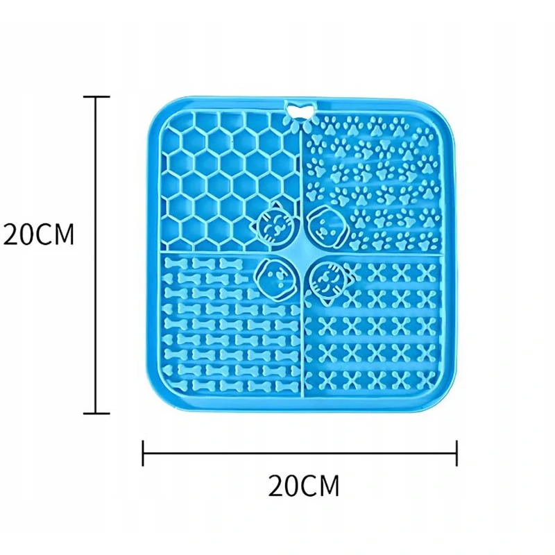 Silikónová spomaľovacia podložka na krmivo pre psa a mačku
