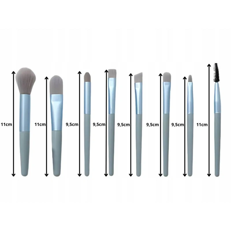 Kozmetické štetce na líčenie 8ks