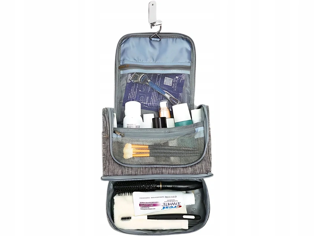 Cestovná kozmetická taška sivá