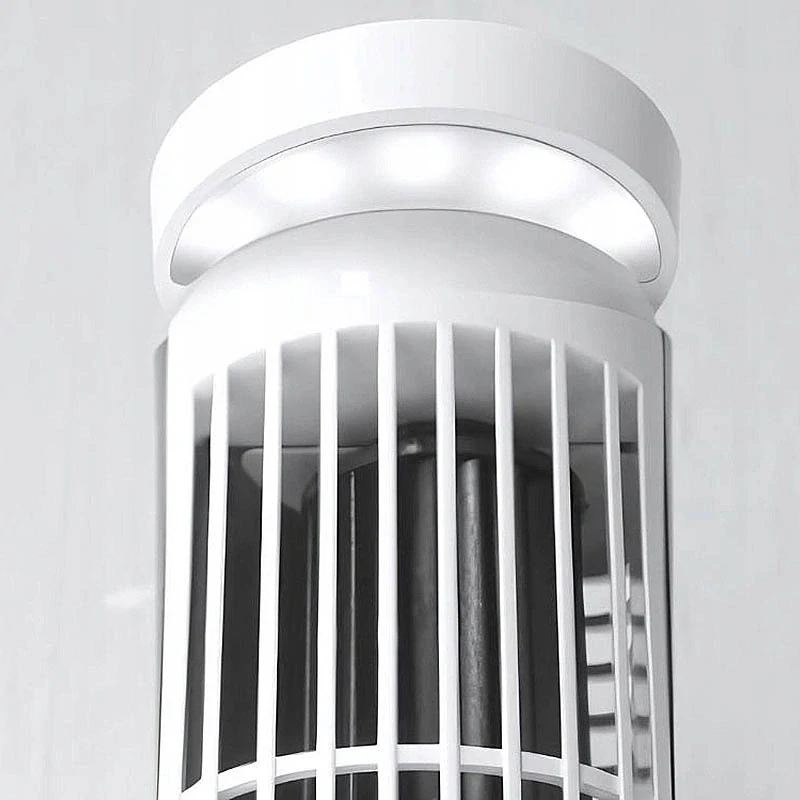 Mini stĺpikový ventilátor s LED lampou