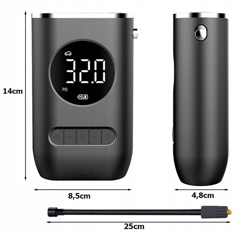 Kompresor na pneumatiky s displejom