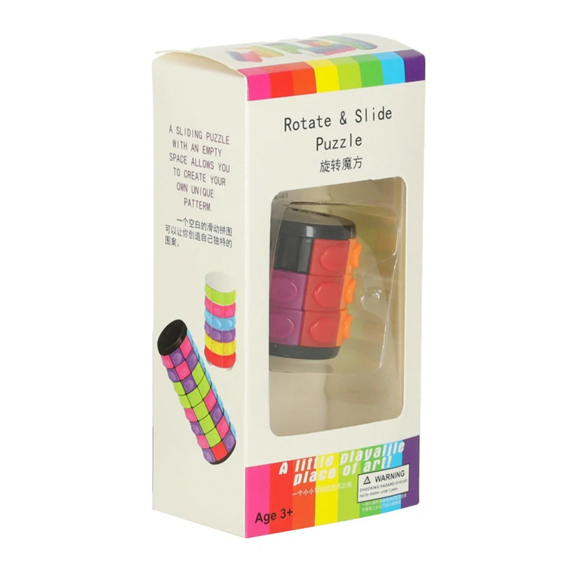 Hlavolam otočný logický valec 3-radový