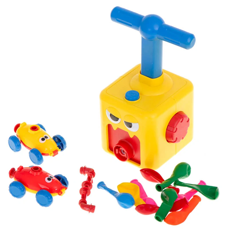 Aerodynamické autíčko s balónovým pohonom a pumpou XXL – 15 dielov