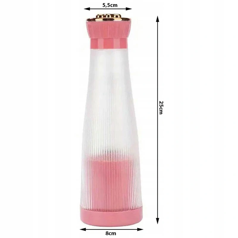 Prenosný smoothie mixér USB bezdrôtový 400ml ružový