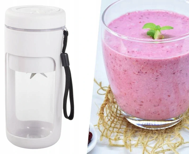Prenosný smoothie mixér USB bezdrôtový 450 ml sivý