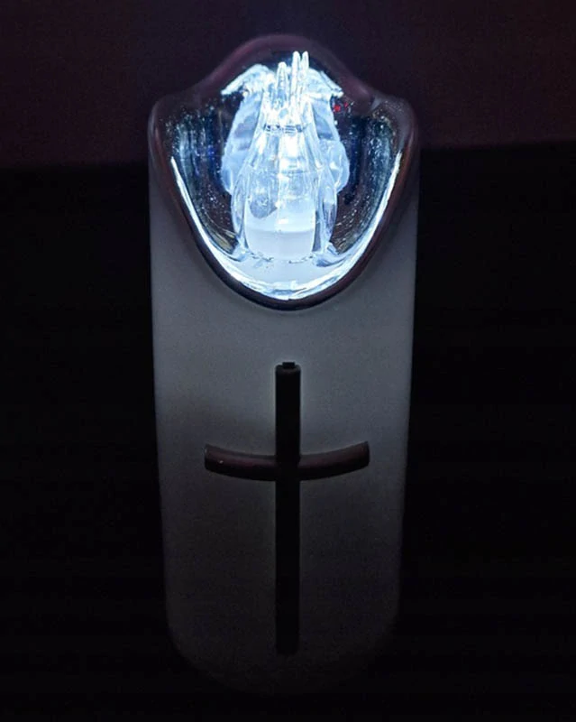 LED dekoratívna sviečka RICO 12,5 cm na batérie – studená biela
