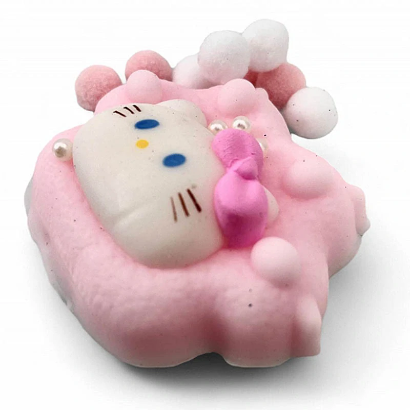 Antistresová hračka – biela mačička