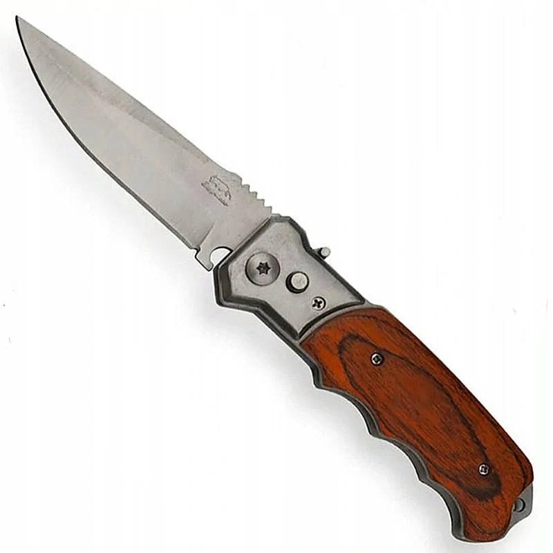 Turistický vreckový nôž s drevenou rukoväťou 24/10cm