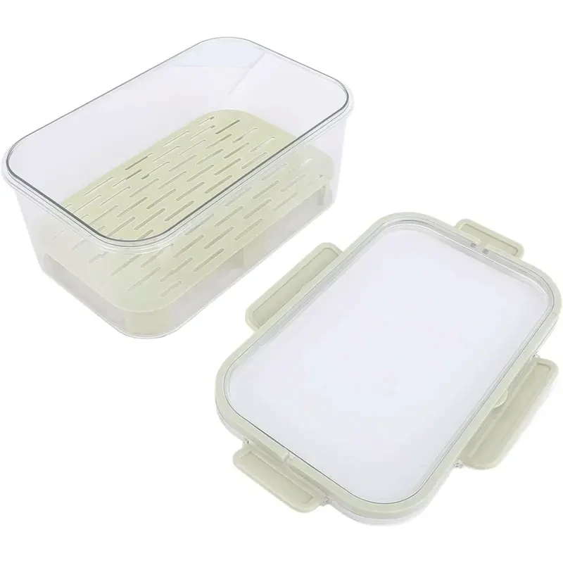 Prenosný box na ovocie a zeleninu s vekom béžový