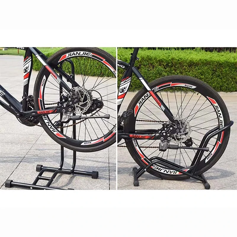 Stojan na bicykel – čierny, nastaviteľná výška, servisný držiak
