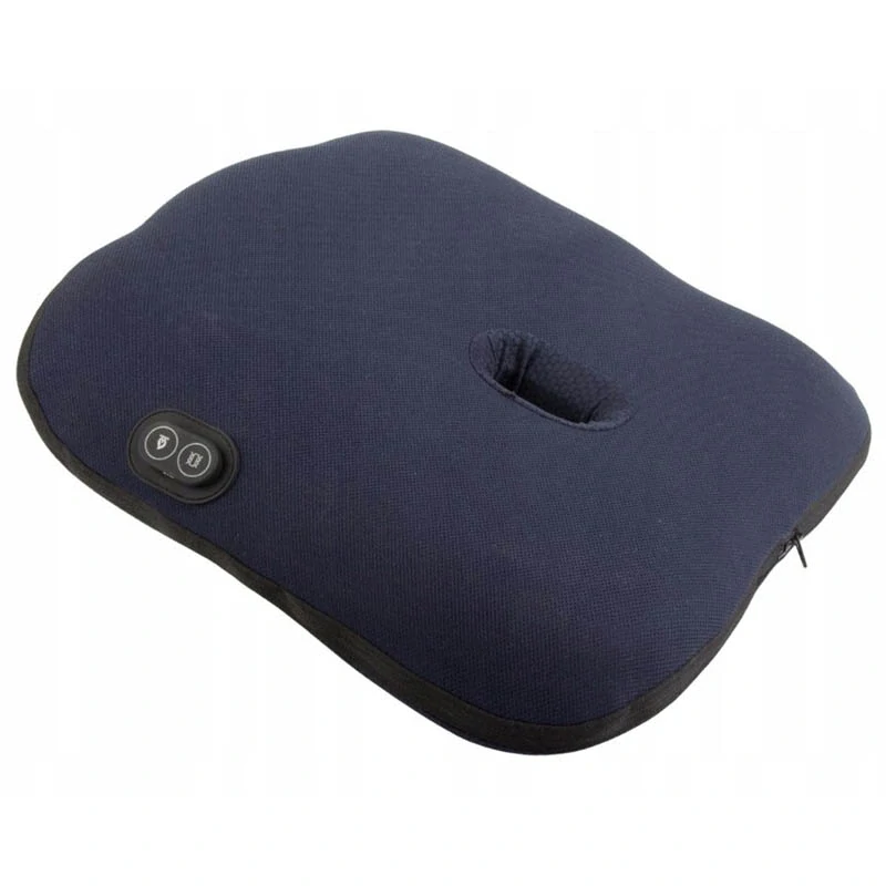 Masážny a vyhrievaný vankúš na sedenie s vibráciami