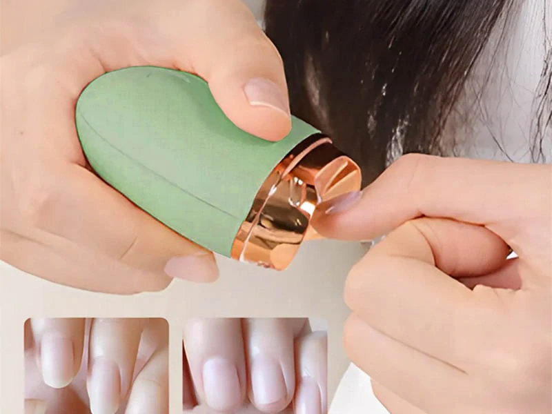 Elektrický strihač nechtov zelený