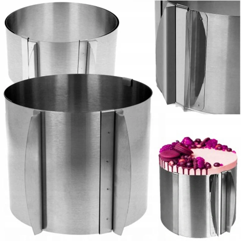 Okrúhla nastaviteľná obruč na tortu 16-30cm