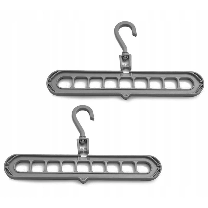 Organizačný vešiak do šatníka 2ks sivý