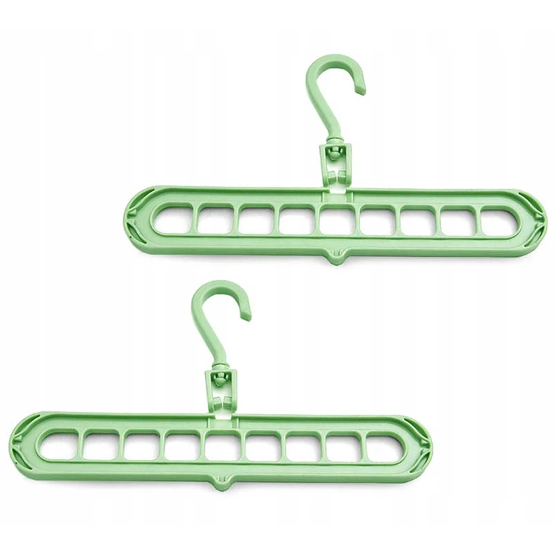 Organizačný vešiak do šatníka 2ks zelený