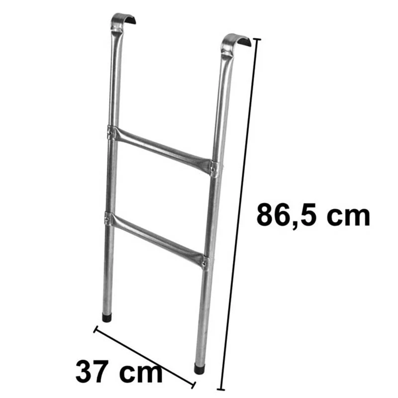 Kovový rebrík k záhradnej trampolíne