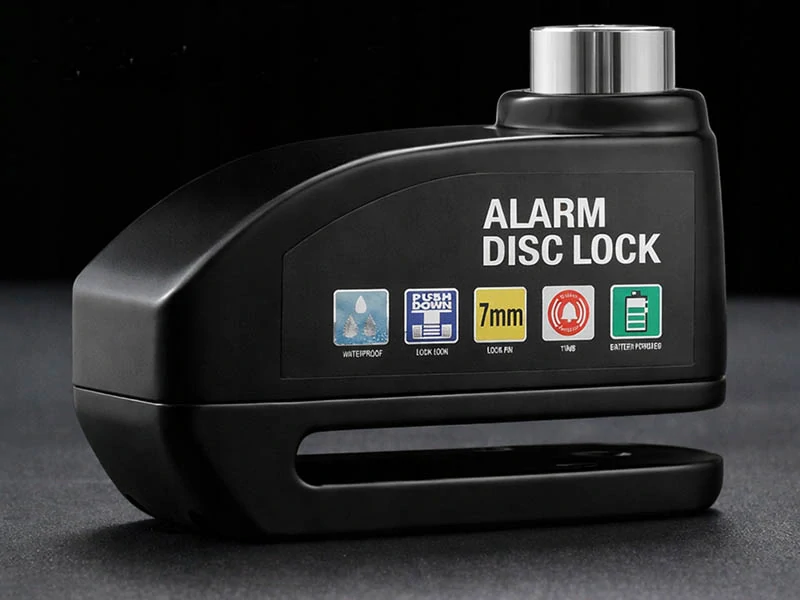 Zámok na brzdový kotúč s alarmom 110 dB