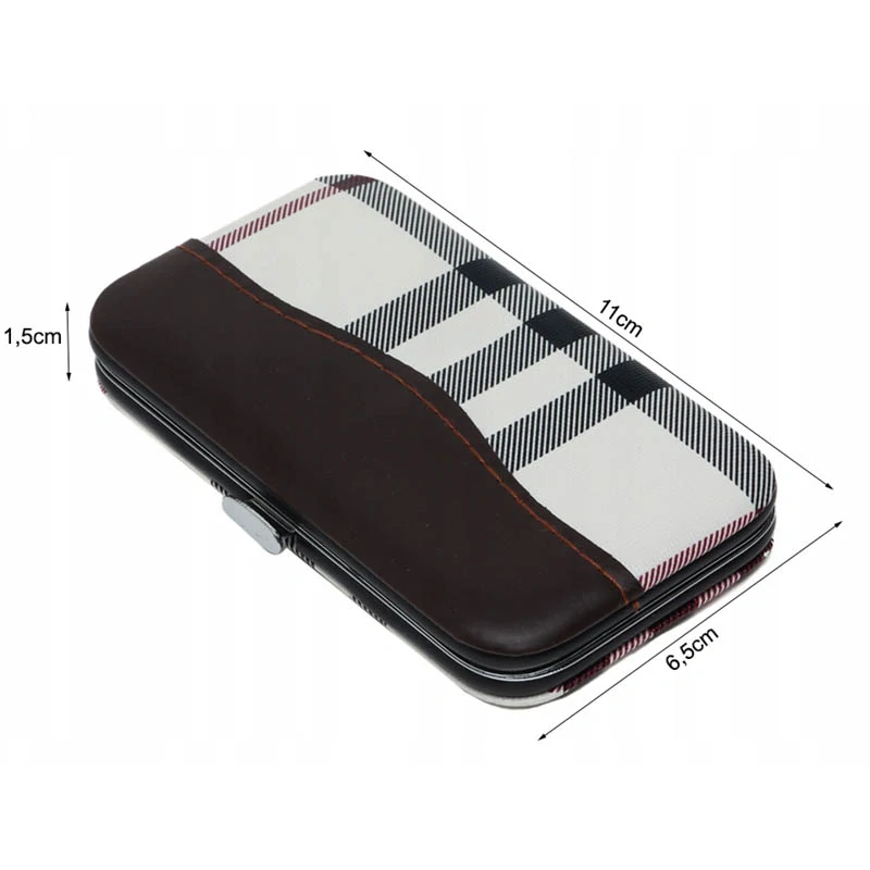 Manikúrová a pedikúrová sada v puzdre 7-dielna biela