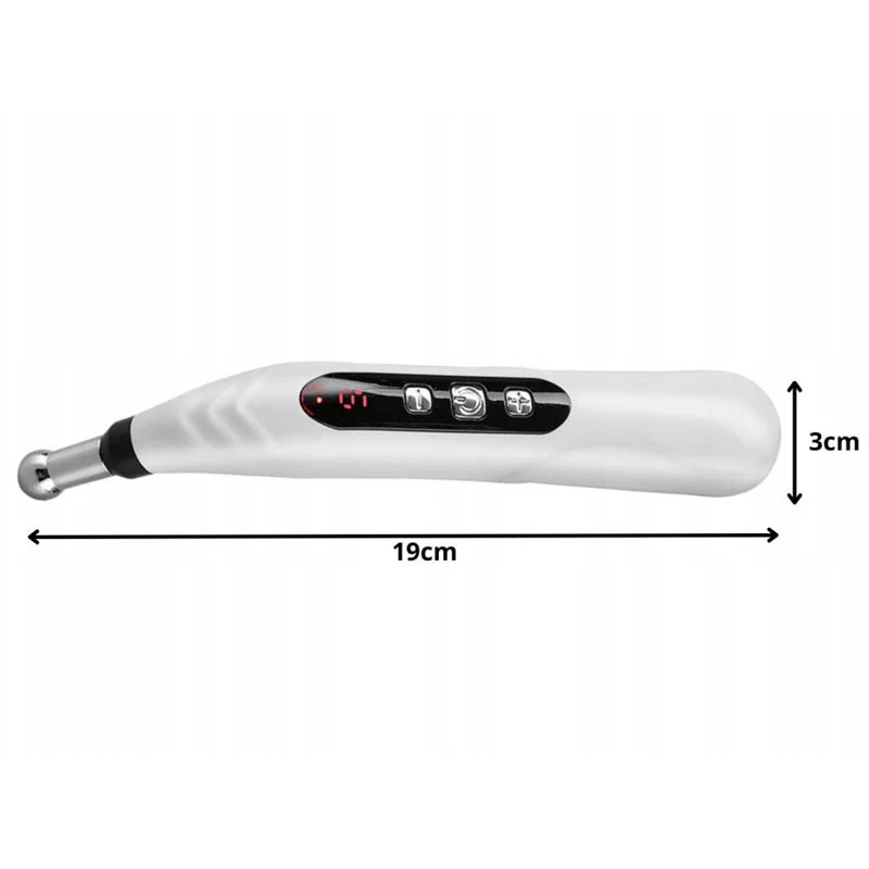 Masážne pero na akupunktúrnu stimuláciu s LCD displejom