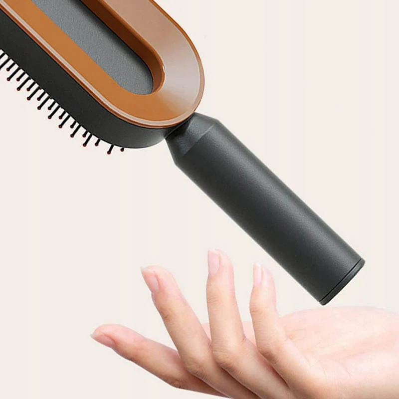 Antistatická cestovná kefa na vlasy na ľahké rozčesávanie a vyhladenie čierna