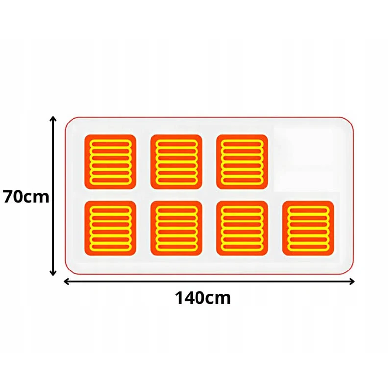 Elektrická vyhrievaná deka s rukávmi USB 140×70 cm sivá
