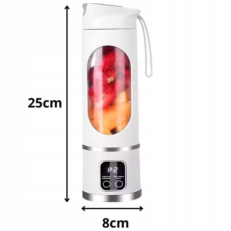Prenosný mini smoothie blender 500 ml – biely