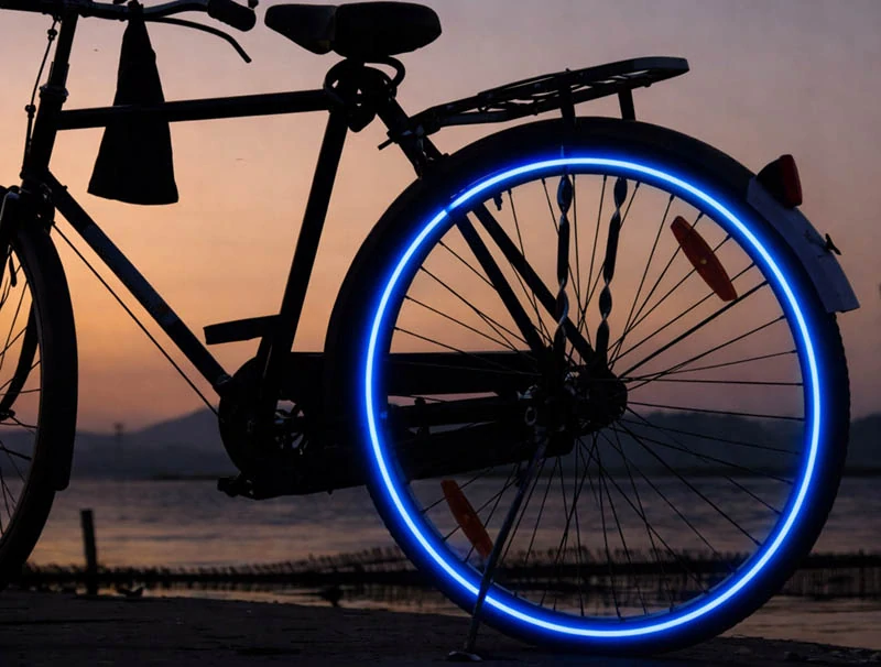 Reflexná páska modrá 1 cm × 8 m