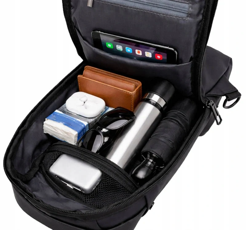 Mestský batoh na jedno rameno so zámkom na kód