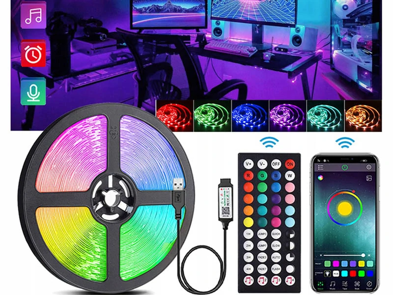 LED pás RGB 3 m Bluetooth