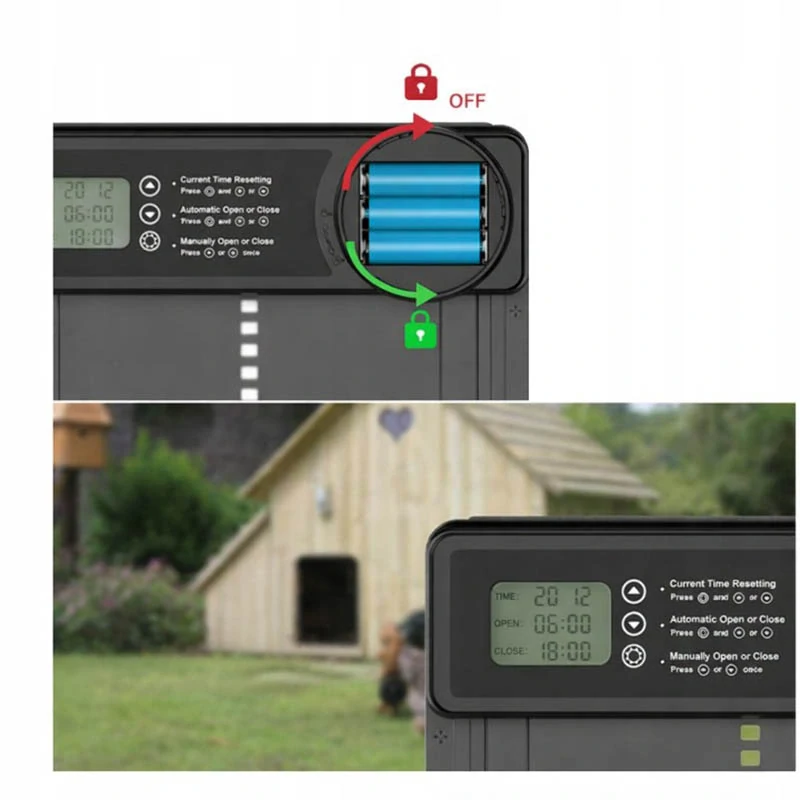 Automatické dvierka do kurína s časovačom