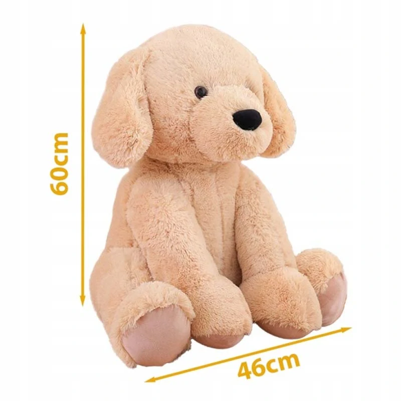 Plyšový pes mega 60 cm hnedý