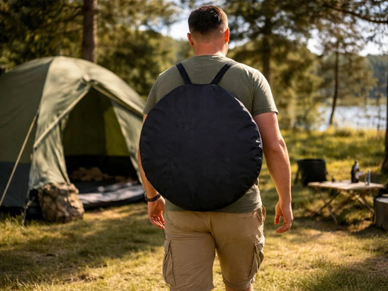 Turistický sprchovací pop-up stan