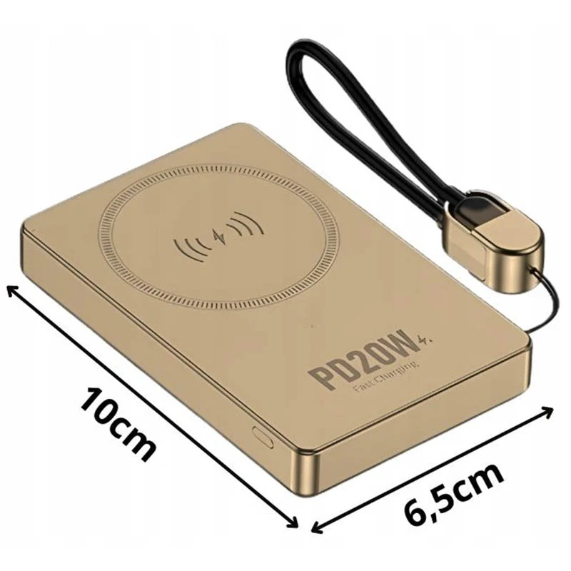 Powerbanka 10000 mAh s rýchlym nabíjaním 20 W zlatá