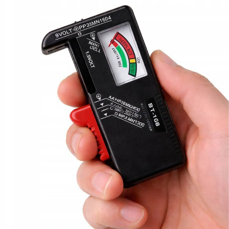 Tester batérií AA AAA C D 9V