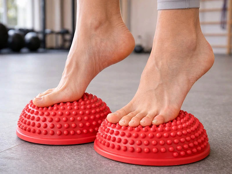 Masážna polguľa s výstupkami 16,5 cm