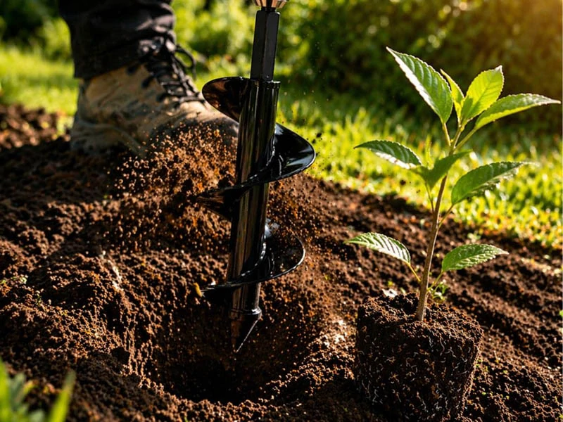 Vrták do pôdy na sadenie rastlín 30 (8) cm / Ø 8 cm