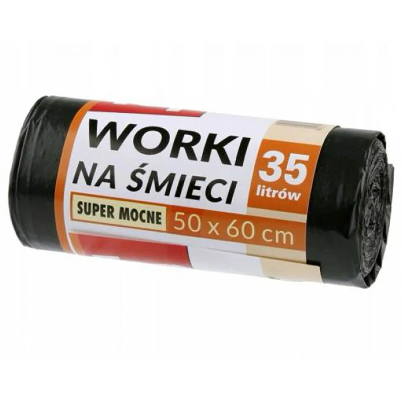 Vrecia na odpad 35 l čierne