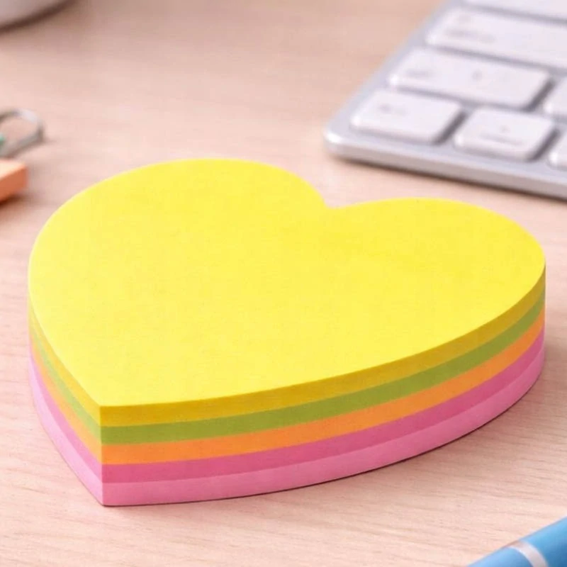 Samolepiace papieriky Srdce 7 × 7 cm – 100 ks