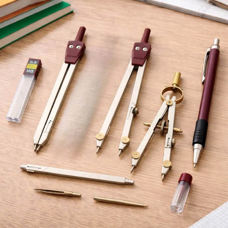 Súprava na geometriu s kružidlom 9 dielna