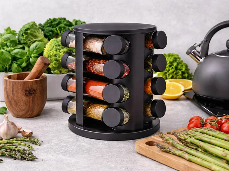 Otočný organizér na korenie 12 ks