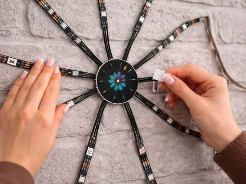 LED lampa Ohňostroj RGB