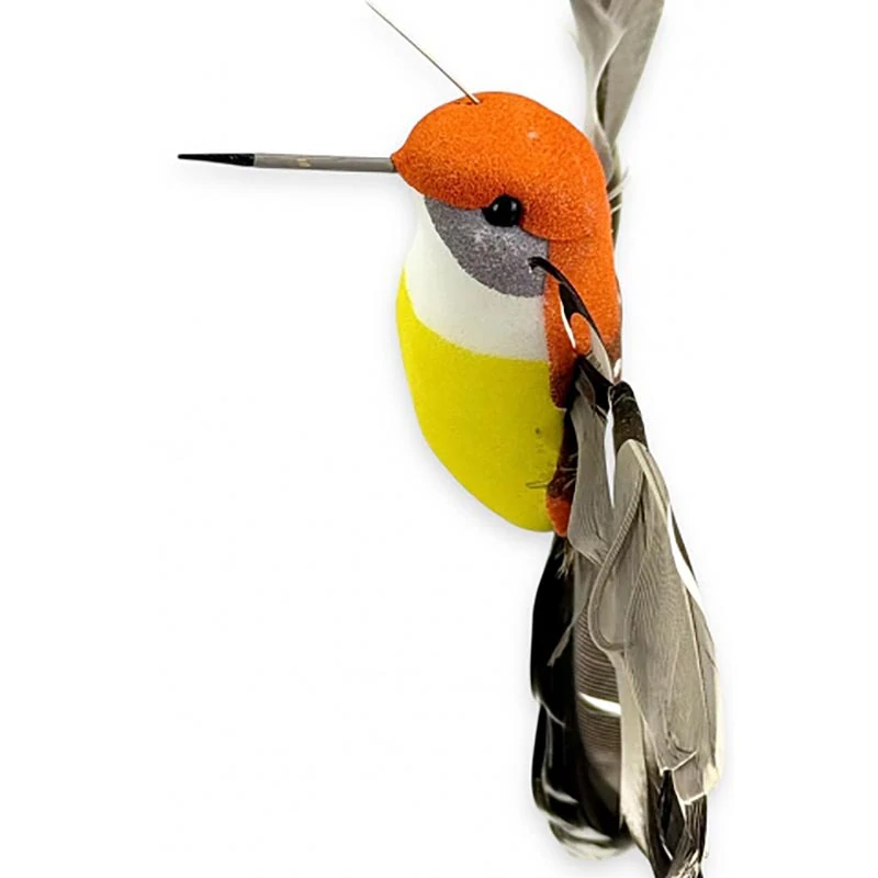 Solárna záhradná dekorácia kolibrík na slnečnici