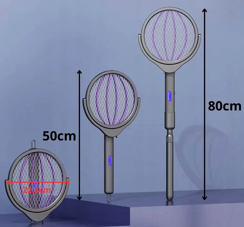 Elektrická plácačka na hmyz s teleskopickou rukoväťou
